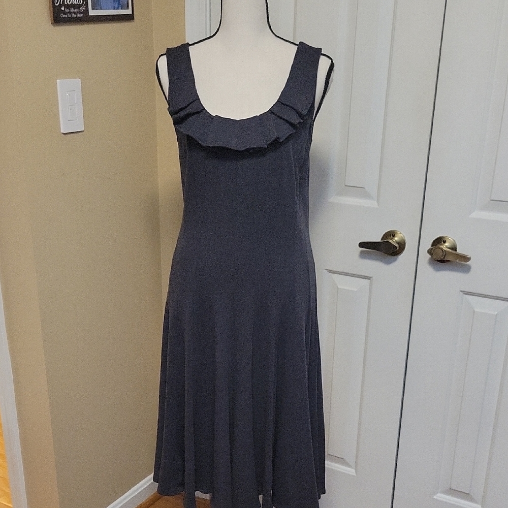 Eliza J Women's Pleated Dress Fit & Flare Sleeveless Midi Size 10